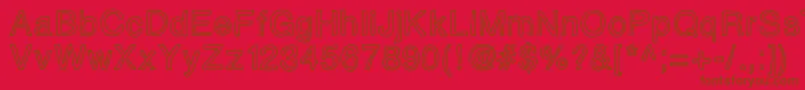 Insideoutside Font – Brown Fonts on Red Background