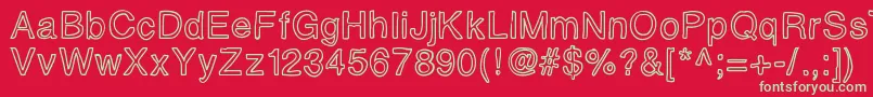 Insideoutside Font – Green Fonts on Red Background