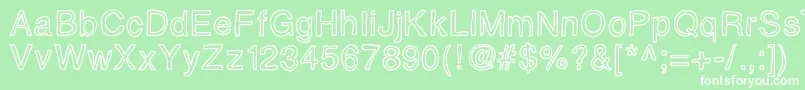 Insideoutside Font – White Fonts on Green Background