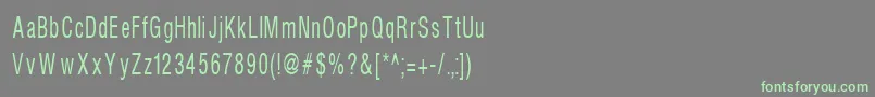 Шрифт Helvcondenced70 – зелёные шрифты на сером фоне