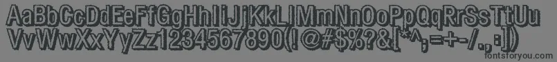Fear Font – Black Fonts on Gray Background