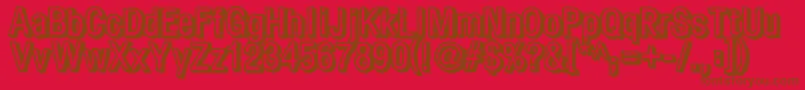 Fear Font – Brown Fonts on Red Background