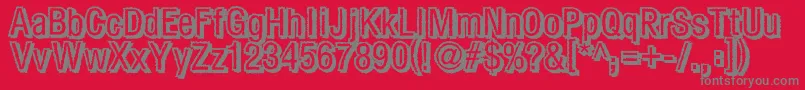 Fear Font – Gray Fonts on Red Background