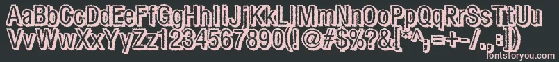 Fear Font – Pink Fonts on Black Background