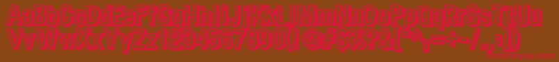 Fear Font – Red Fonts on Brown Background