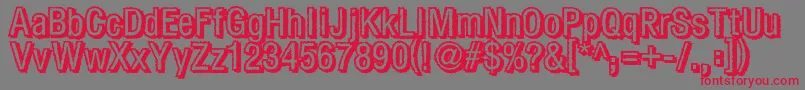 Fear Font – Red Fonts on Gray Background