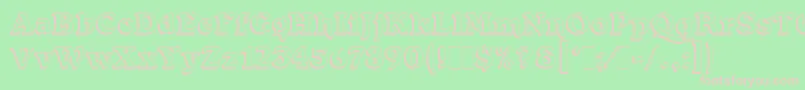 ForestShadedLetPlain.1.0 Font – Pink Fonts on Green Background