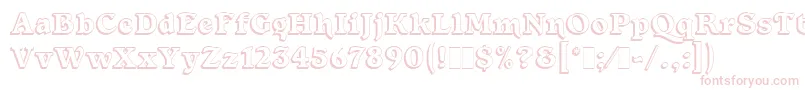 ForestShadedLetPlain.1.0 Font – Pink Fonts on White Background