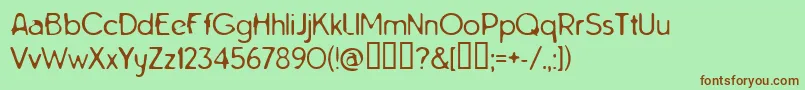 TarnishedHalo Font – Brown Fonts on Green Background