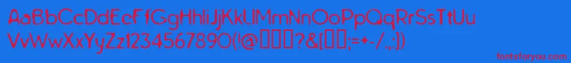 TarnishedHalo Font – Red Fonts on Blue Background