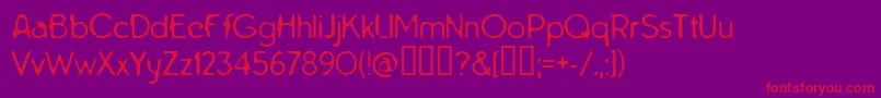 TarnishedHalo Font – Red Fonts on Purple Background