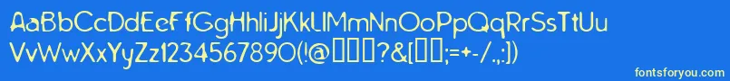 TarnishedHalo Font – Yellow Fonts on Blue Background