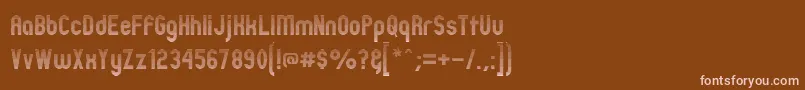 Шрифт Zillml – розовые шрифты на коричневом фоне