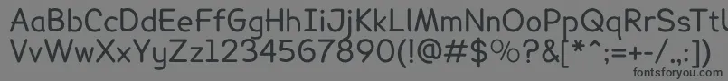 LexiereadableRegular Font – Black Fonts on Gray Background
