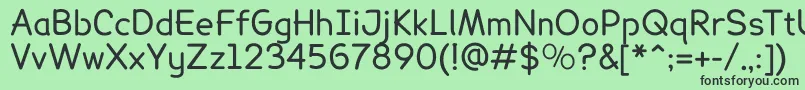 LexiereadableRegular Font – Black Fonts on Green Background