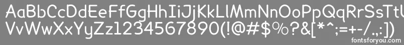 LexiereadableRegular Font – White Fonts on Gray Background