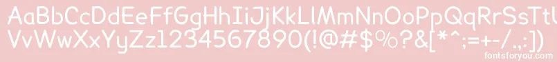 LexiereadableRegular Font – White Fonts on Pink Background