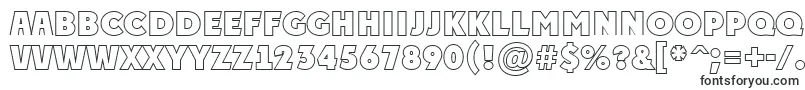 Шрифт PlakattitulotlExtrabold – очерченные шрифты