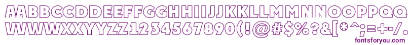 PlakattitulotlExtrabold Font – Purple Fonts on White Background