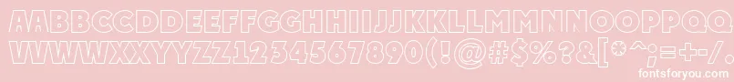 PlakattitulotlExtrabold Font – White Fonts on Pink Background