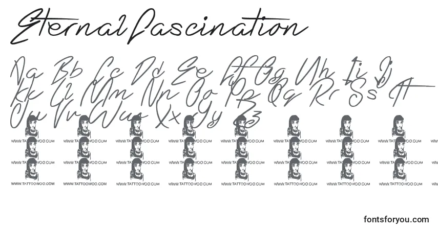 EternalFascination-fontti – aakkoset, numerot, erikoismerkit