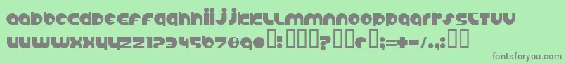 AnabolicSpheroid Font – Gray Fonts on Green Background