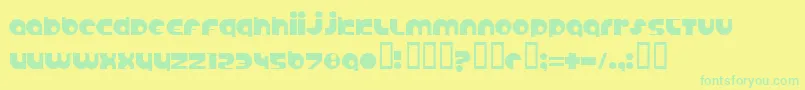 Lisätietoja AnabolicSpheroid-fontista AnabolicSpheroid-fontti – vihreät fontit keltaisella taustalla