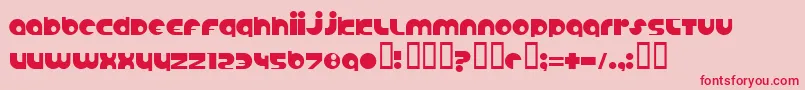 AnabolicSpheroid Font – Red Fonts on Pink Background