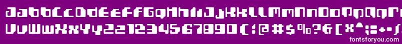 フォントGamma1500 – 紫の背景に白い文字