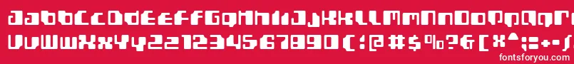 フォントGamma1500 – 赤い背景に白い文字