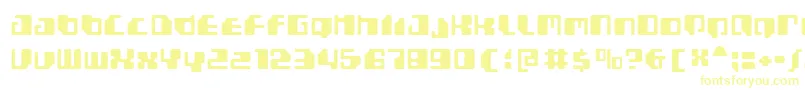 Gamma1500-fontti – keltaiset fontit valkoisella taustalla