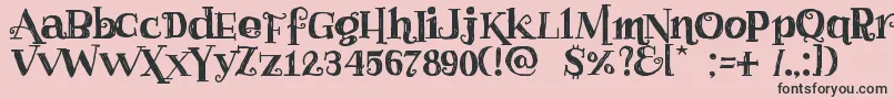 Haggardfrogdemo Font – Black Fonts on Pink Background