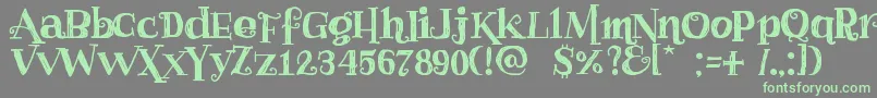 Haggardfrogdemo Font – Green Fonts on Gray Background