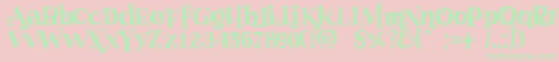 Haggardfrogdemo Font – Green Fonts on Pink Background