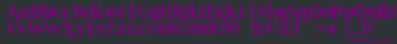 Haggardfrogdemo Font – Purple Fonts on Black Background