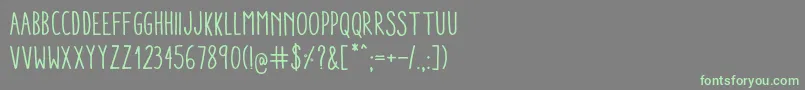 Подробнее о шрифте AracneCondensedRegular Шрифт AracneCondensedRegular – зелёные шрифты на сером фоне