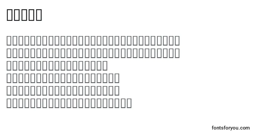 Шрифт Ygnor – алфавит, цифры, специальные символы