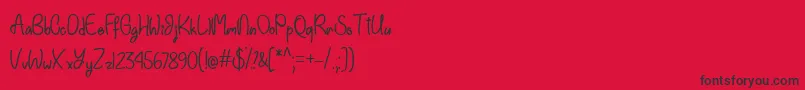 EinhornSchriftOtf Font – Black Fonts on Red Background