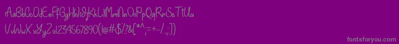 Police EinhornSchriftOtf – polices grises sur fond violet