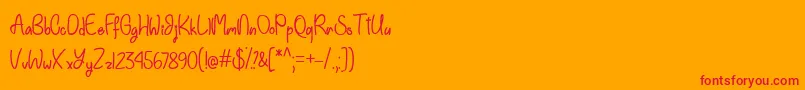 More about EinhornSchriftOtf Font EinhornSchriftOtf Font – Red Fonts on Orange Background