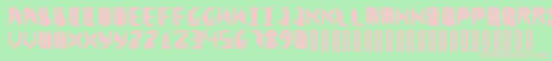 VitreousBlack Font – Pink Fonts on Green Background