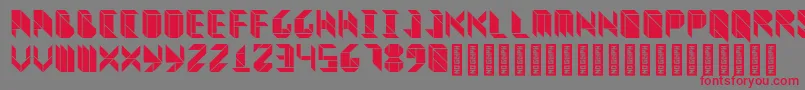 VitreousBlack Font – Red Fonts on Gray Background