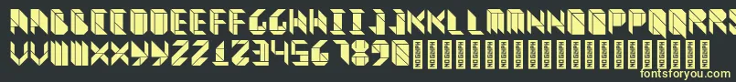 VitreousBlack Font – Yellow Fonts on Black Background