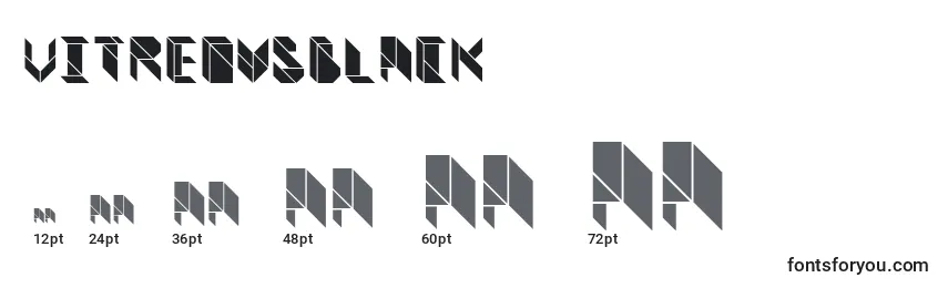 VitreousBlack Font Sizes