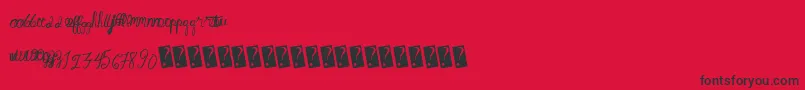 Fantasticsunset Font – Black Fonts on Red Background