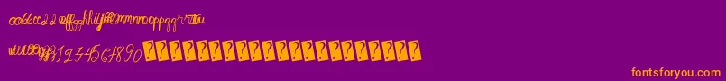 Fantasticsunset Font – Orange Fonts on Purple Background