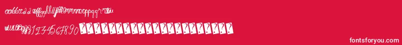 Fantasticsunset Font – White Fonts on Red Background