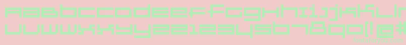 GridexerciseBold Font – Green Fonts on Pink Background