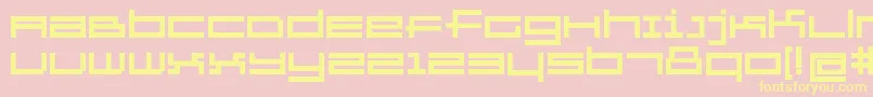 GridexerciseBold Font – Yellow Fonts on Pink Background