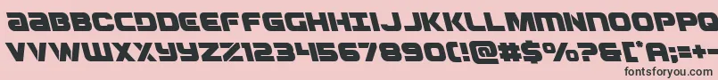 Ozdaleft Font – Black Fonts on Pink Background